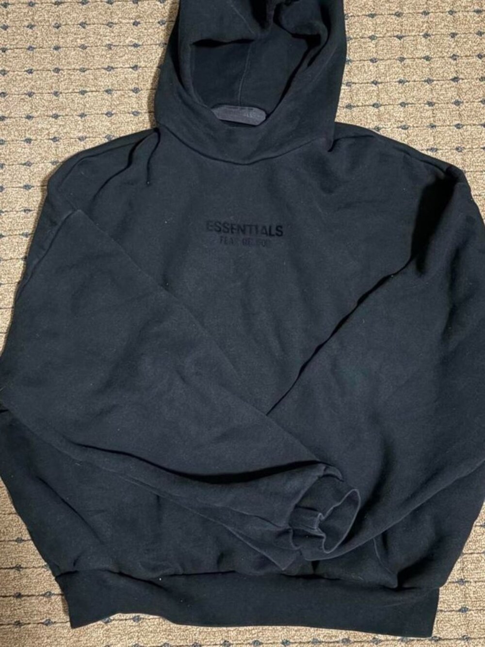 FEAR OF GOD - ESSENTIALS - Men's Black Hoodie - Size S